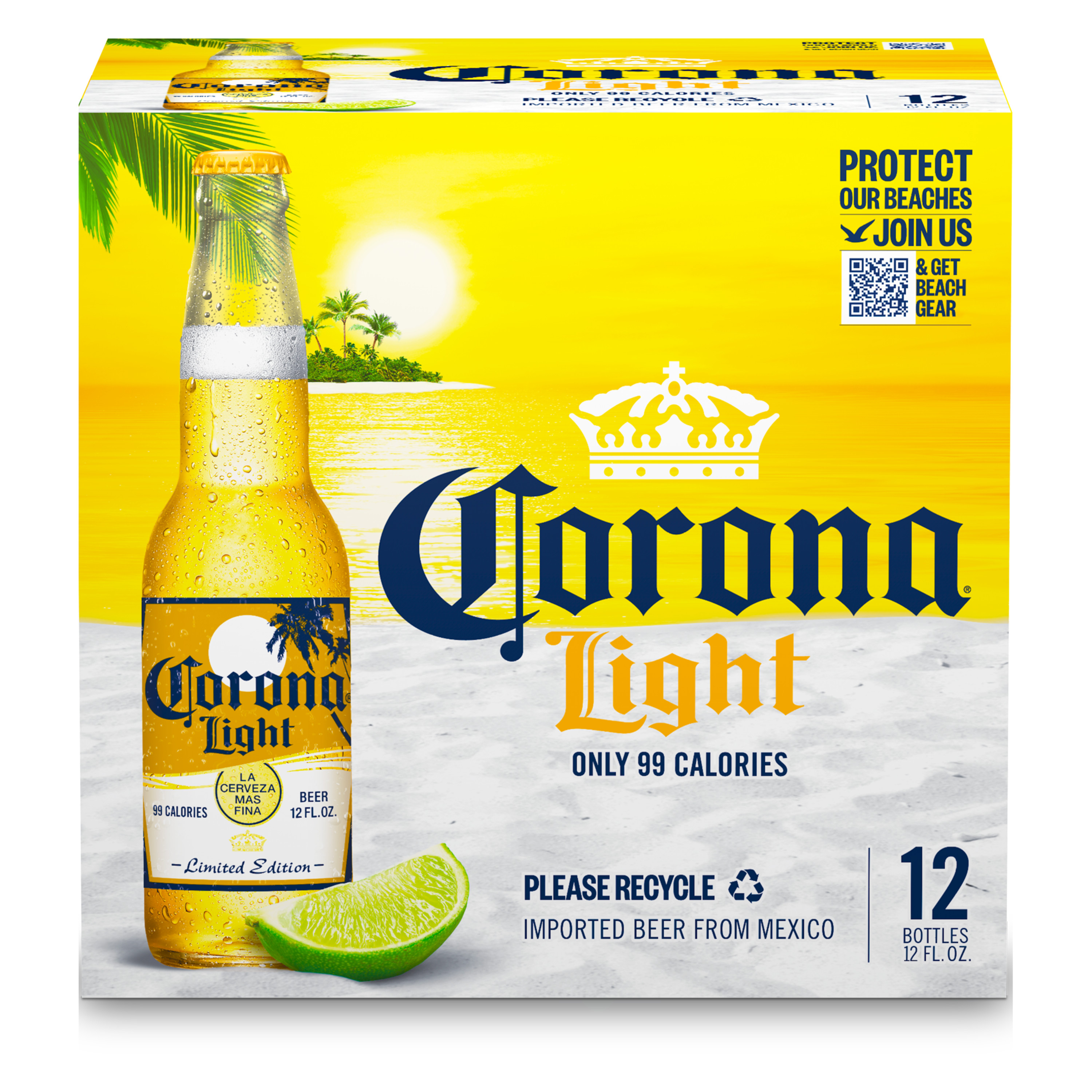 Corona Light Mexican Lager Beer 12 Pk 12 Fl Oz Bottles 4 0 Abv Walmart Com Walmart Com