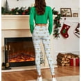 thumbnail image 5 of Gamivast Yoga Pants Women High Waist Stretch Casual Soft Bottoms Striped Pull on Tummy Control Graphic Leggings Trendy Ankle Length Funny Christmas Leggings, 5 of 6