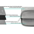 thumbnail image 4 of Mosiso Laptop Sleeve Bag for 2018-2022 MacBook Air 13 inch A2337 M1 A2179 A1932, MacBook Pro 13 M2 M1 A2338 A2289 A2251 A2159 A1989 A1706 A1708, Polyester Notebook Sleeve Case Cover, Gray, 4 of 6