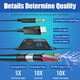 thumbnail image 4 of UHM Audífonos Estéreo para Juegos con Cable para PS5 PS4 PC Xbox One Controller, Audífonos con Cancelación de Ruido con Micrófono, Luz LED, Sonido Envolvente de Graves, Audífonos con Memoria Suave, Azul, 4 of 7