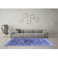 thumbnail image 3 of Ahgly Company Machine Washable Indoor Rectangle Abstract Blue Modern Area Rugs, 5' x 8', 3 of 4