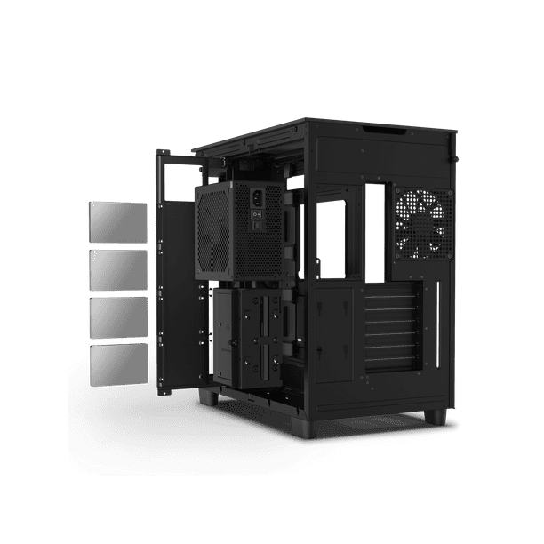 NZXT H9 Flow All Black CM-H91FB-01 - Dual-Chamber Mid-Tower NZXT H9 Flow All Black CM-H91FB-01 - Dual-Chamber Mid-Tower