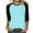 Green 3/4 Sleeve Tshirts, variant on Htigea Women Raglan Sleeve Baseball T-Shirts Casual 3/4 Sleeve Crewneck Tops Loose Pullover Tunic Tees Blue,M