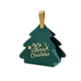 thumbnail image 2 of Christmas Tree Gift Box,Foldable Candy Packaging Box with Faux Leather Handle,Green Cardboard Party Favor Box for Xmas Treats and Small Presents, 2 of 6