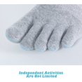 thumbnail image 3 of STONCEL 5 Pairs Men's Toe Socks Cotton Low Cut, 5 Finger Socks for Men Breathable And Soft, White, 6.5-9.5, 3 of 7