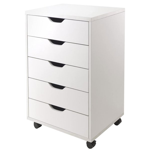 Ktaxon 5 Drawer Mobile Storage Units with Wheels for Office