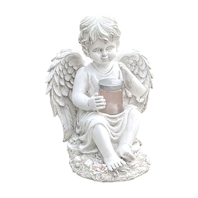 Statue, Decorative Lights Solar Light Craft Garden Light Delicate Angel Garden Decor Angel Statue Garden Decor Angel Statue Light Novel Angel Lamp Creative Angel Sculpture, Sculptures & Statues
