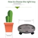 thumbnail image 4 of Large Round Flowerpot Tray Heavy Flowerpot Mobile Cart Bracket 40cm, 4 of 4