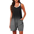thumbnail image 1 of YDLCAFD Rompers For Women Summer Casual Sleeveless Straps Loose Jumpsuit Overall Shorts With Pockets XXL, 1 of 5