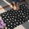 thumbnail image 4 of Black Halloween Cat Skull Pattern Door Rugs,Washable Non Slip Door Mats Indoor,Decorative Door Mats,Entry Mat Indoor for Entrance,Bedroom,Kitchen,Bathroom,20"x32", 4 of 6