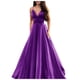 thumbnail image 1 of Vestido de noche sexy sin mangas con cuello en V para mujer - Minivestido con tirantes, poliéster, conjunto para fiesta de verano, 1 of 4