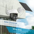 thumbnail image 2 of DEKCO Rotating Outdoor Solar Dome Home Security Camera with Motion Alarm, 2 of 8