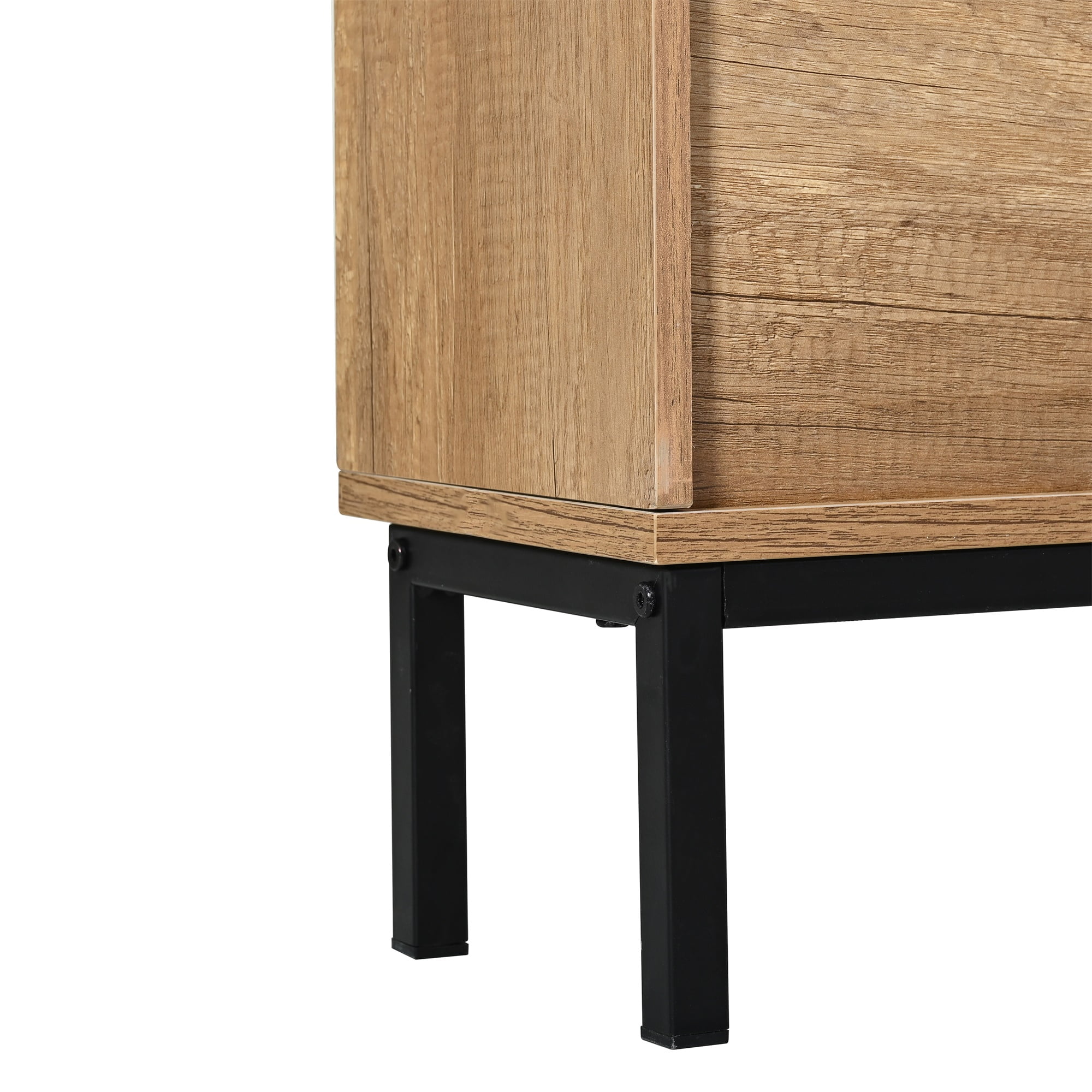 Kepooman Natural 3 Flip Drawer Shoe Cabinet, Rattan Shoe Rack Storage Organizerr with Metal Legs for Entryway Kepooman Natural 3 Flip Drawer Shoe Cabinet, Rattan Shoe Rack Storage Organizerr with Metal Legs for Entryway