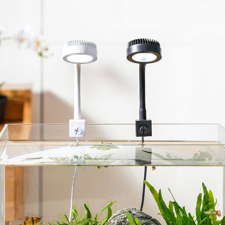 

Leeten USB Charging Small Fishbowl Led Light With Separate Power Switch High Brightness Clip-type Mini Water Grass Lamp Aquarium Black