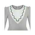 thumbnail image 4 of Girls Dress Back School Uniform Long Sleeve Gray Dress 8 Years, 4 of 7