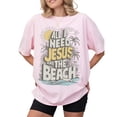 thumbnail image 3 of All I Need Is Jesus And The Beach Christian T-Shirt for Men and Women, Sizes S-5XL, 3 of 6