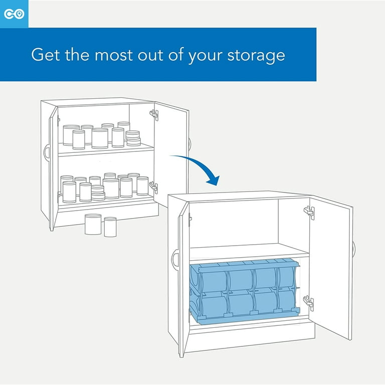 Plus 60 Cans, Can Organizer for Pantry, Rotating Canned Food Organizer