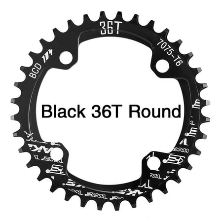Mountain Bike Chainrings Bike Narrow Wide Chainring Crankset Single Chain Ring Bike Round Oval Chainrings BCD 104MM 32T / 34T / 36T / 38T ()