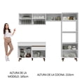 thumbnail image 5 of Madesa Gabinete De Cocina Completa Integral 260cm Reims Blanco 09, 5 of 5