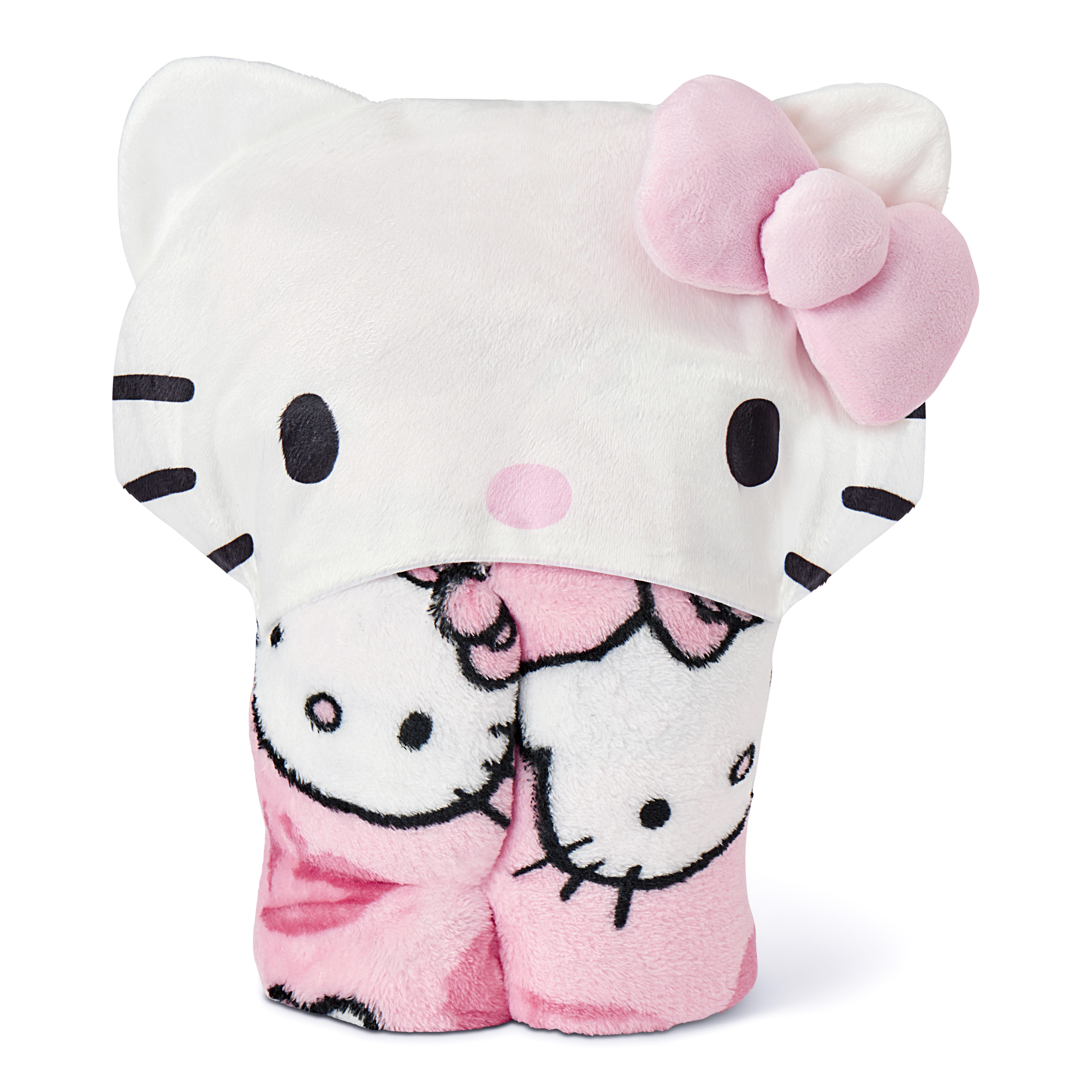Hello Kitty Designer Kitty Hooded Throw 40x50 inches