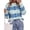 Gray-Blue Flower, variant on PRETTYGARDEN Women's Floral Crewneck Sweater Knit Pullover Loose Fit, Chunky Knit Sweaters Tops, Dressy Casual Work Vacation Holiday Outfits, Womens Fall Fashion, Winter Clothes