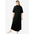 thumbnail image 2 of Dreams & Co. Women's Plus Size Long French Terry Zip-Front Robe (Petite Available), 2 of 6