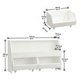 thumbnail image 4 of New Kids Toy Storage Organizer, Muti-Functional Bookcase and Storage Bin with Moveable Drawers, Children Toddler Storage Carbinet for Playroom, Bedroom, Nursery, 4 of 8