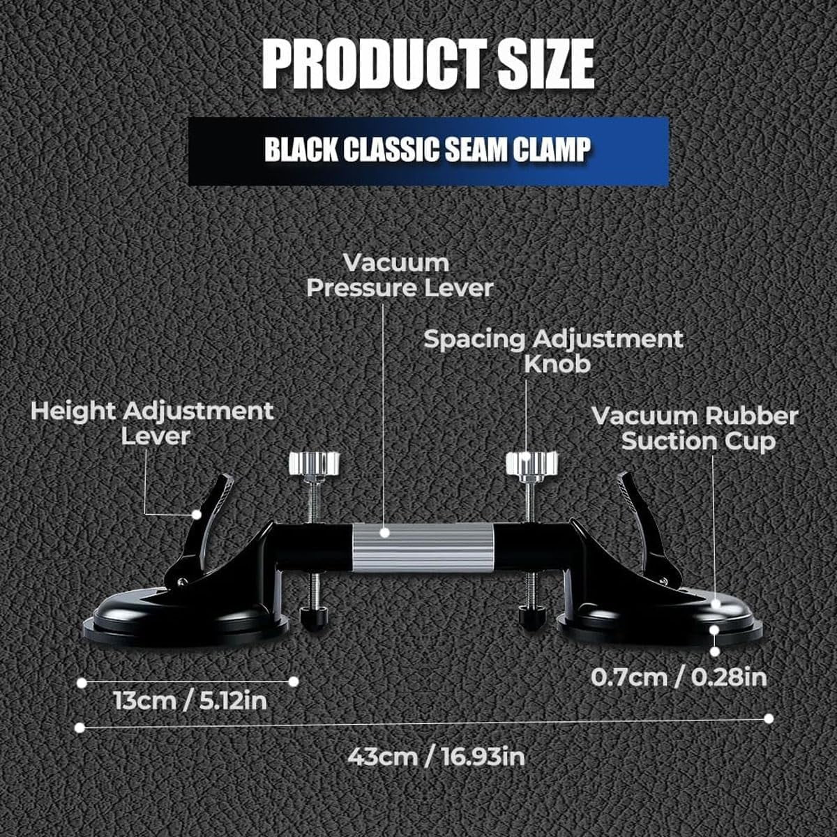Countertop Alignment Clamps 2025 Upgraded Adjustable Granite Seam Setter Tools for Stone, Marble & Quartz Countertop Installation, Seamless Seam Setter with Heavy Duty Suction Cups