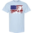 thumbnail image 3 of Inktastic Snowboarding Us Flag T-Shirt, 3 of 5