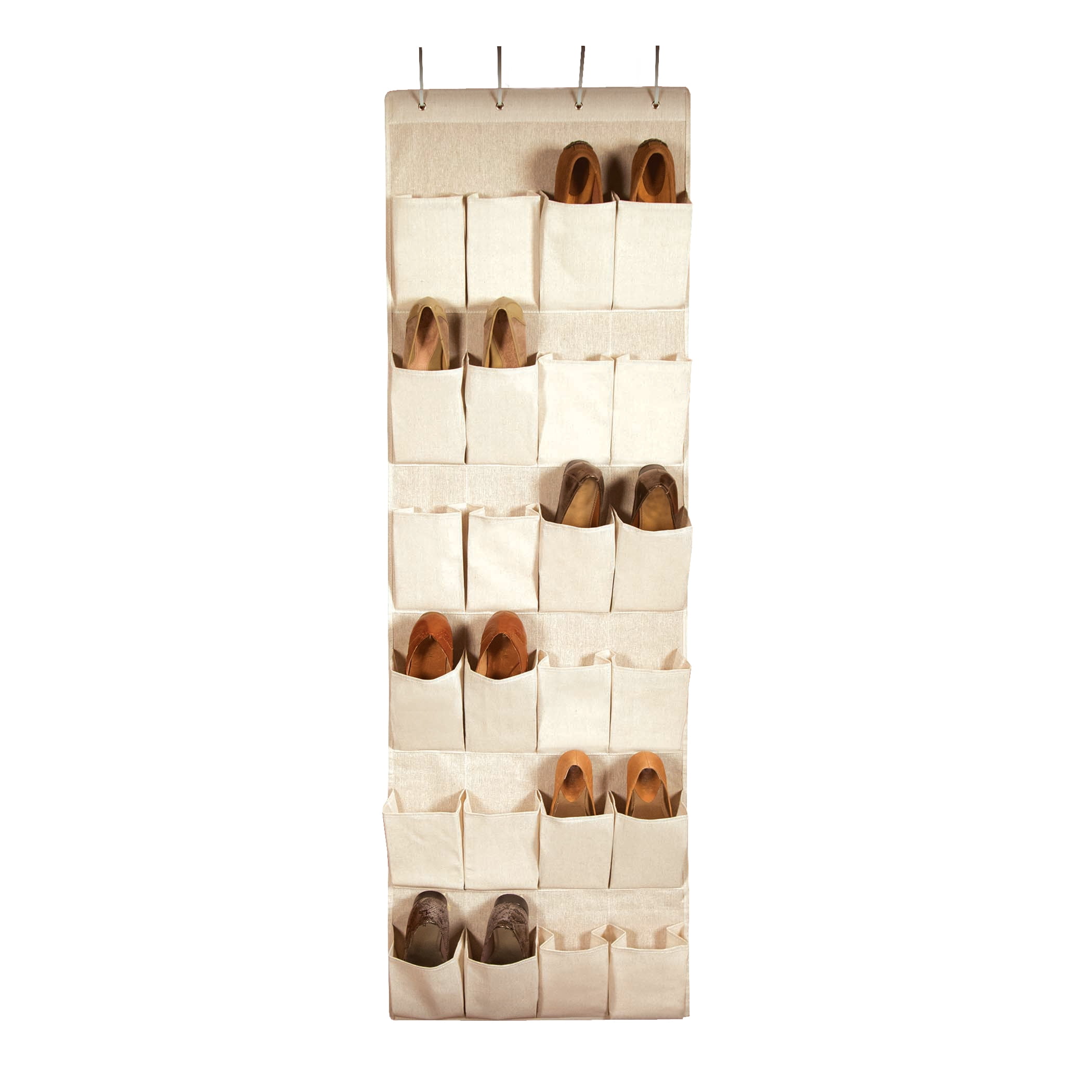 LOFT Natural Over the Door Shoe Organizer 24 Pocket