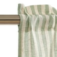 thumbnail image 4 of 1 Panel Cafe Curtain Striped Print Linen Textured Valance Rod Pocket for Kitchen, 4 of 13