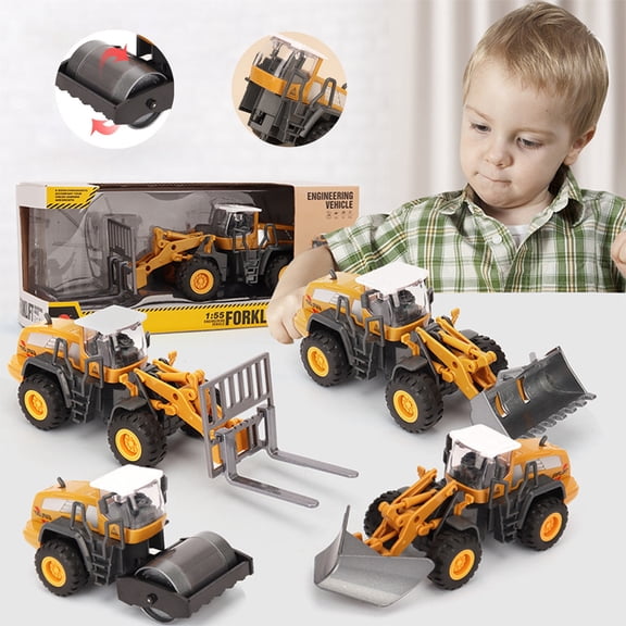 wycnly Kids Toys 1:55 Simulation Alloy Car Model Engineering Truck Transportation Tanker Construction Vehicle Holiday Boys & Girls Toys for Ages
