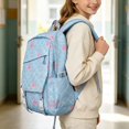 thumbnail image 3 of Laptop School Bag Backpack，Fashion Lightweight Travel Shoulder Bookbags，Primary School Season Gift 3 PCS, 3 of 5