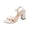 White, variant on DIVVce Sandals Women Open Toe With Multi Thin Strap And Block Heel Footwear For Parties And Casual Outings