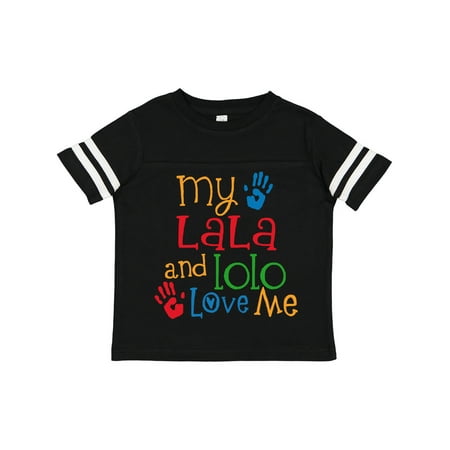 

Inktastic Lala Lolo Loves Me Grandchild Gift Toddler Boy or Toddler Girl T-Shirt