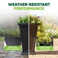 thumbnail image 5 of FCMP Outdoor Modemmo Self-Watering Planter, Casablanca Pattern, Black, Set of 2, 5 of 9