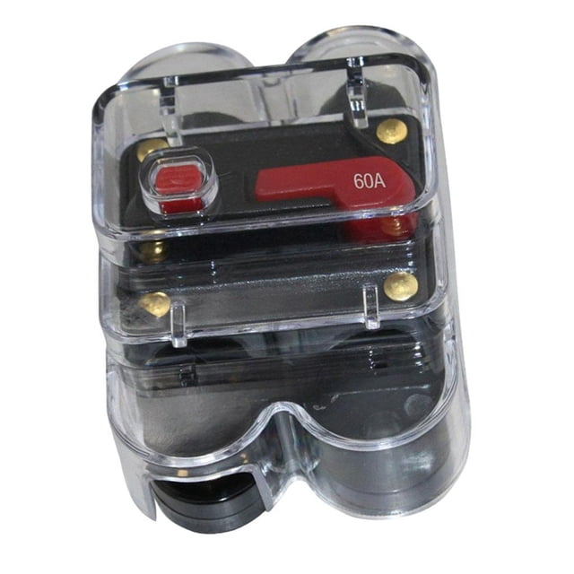 Esquirla 60 Amp In Line DC Circuit Breaker Solar/Audio/Car/RV 60A/60AMP Fuse 12V/24V/32V