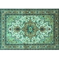 thumbnail image 1 of Ahgly Company Indoor Rectangle Persian Turquoise Blue Traditional Area Rugs, 6' x 9', 1 of 4