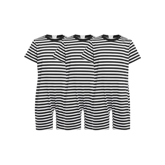 Aiihoo Boys Girls Special Needs Adaptive Clothing for Child Anti-strip Zipper Button Crotch Jumpsuit Homewear Sleepwear 3pcs/lot Black 16