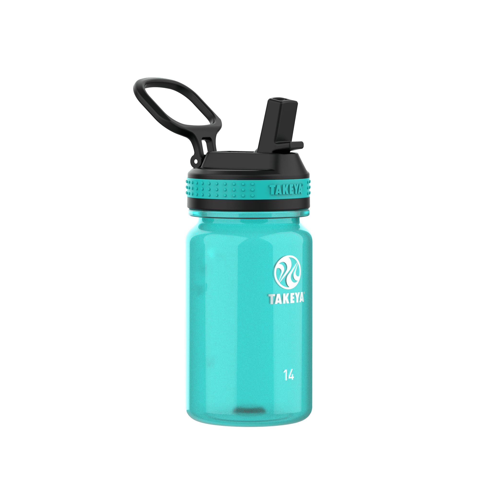 Takeya Tritan Plastic Straw Lid Water Bottle, Lightweight, Dishwasher