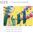 thumbnail image 2 of Indoor Doormat for Home Entrance Entry Way 24"x16" Peacock Dahlia Flower Non Slip Welcome Mat 3D Digital Print Machine Washable Outdoor Rugs, 2 of 7