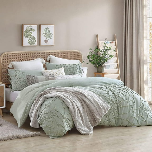 Indian 100 % Cotton Ultra Luxury Tufted Duvet Cover Set , Decorative Duvet Covers , Elegant Tufted Duvet Cover Set with Stylish Textured Design Size Twin 68" x 90"