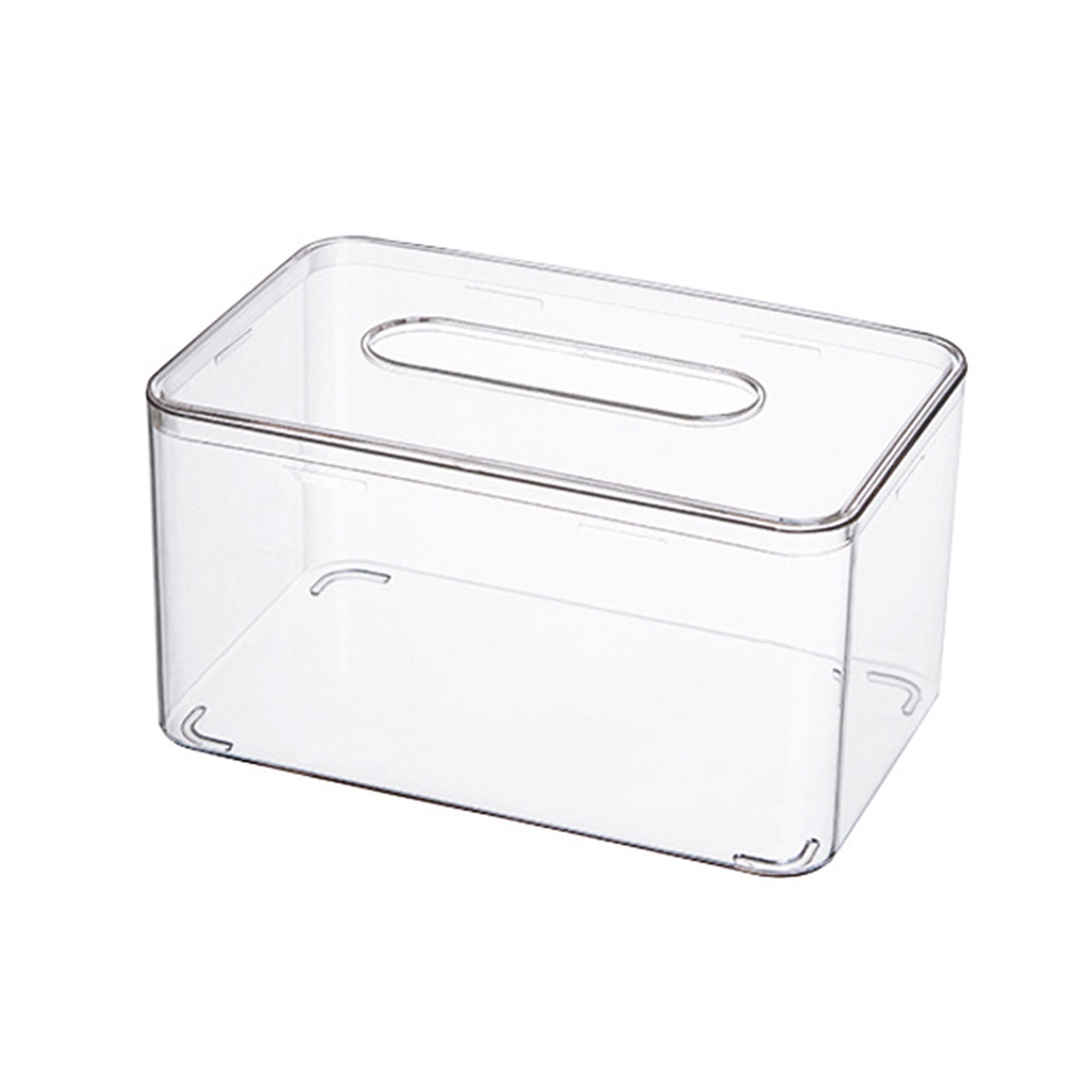 Clear Plastic Tissue Dispenser Box 2 in 1 Rectangle Paper Tissue Napkin