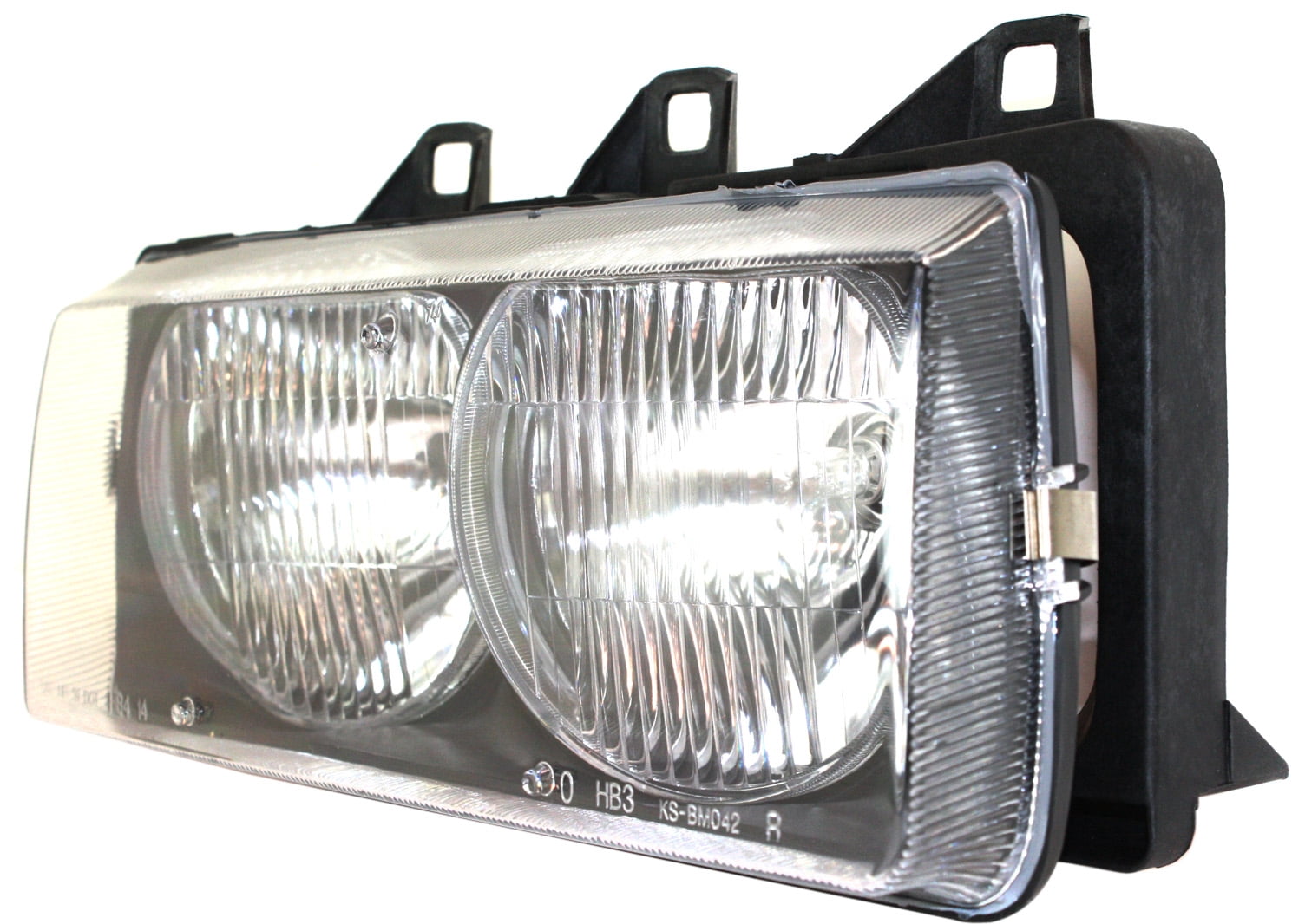 Headlight Compatible With 1992-1995 BMW 320i 1994-1999 M3 Right Passenger Halogen With bulb(s)