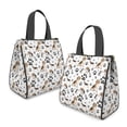 thumbnail image 2 of Beagle Dog and Footprints Insulated Lunch Bag for Women & Adults,Large Portable Soft Cooler Lunch Bag,Thermal Food Storage Tote with Pearl Cotton,8.66L,8.75x5.75x9.5 Inch, 2 of 6