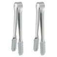 thumbnail image 1 of Pinzas prácticas para cubitos de hielo, pinzas resistentes de acero inoxidable para cubitos de azúcar, pinzas para recoger galletas, 2 uds., 1 of 3