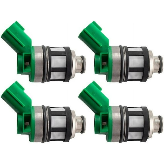 Fuel Injector Set 4 Piece - Compatible with 1996 - 1997 Nissan Pickup
