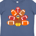 thumbnail image 4 of Inktastic Thanksgiving Cute Football Turkey Boys or Girls Toddler T-Shirt, 4 of 5