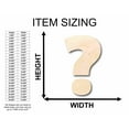 thumbnail image 2 of Unfinished Wood Block Symbol Question Mark - Craft - up to 46" DIY 14" / 3/4", 2 of 3