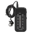 thumbnail image 1 of Radio de bolsillo Mini AM FM Radio estéreo AAA Radio portátil con pilas y auriculares para emergencias en interiores y exteriores, 1 of 1